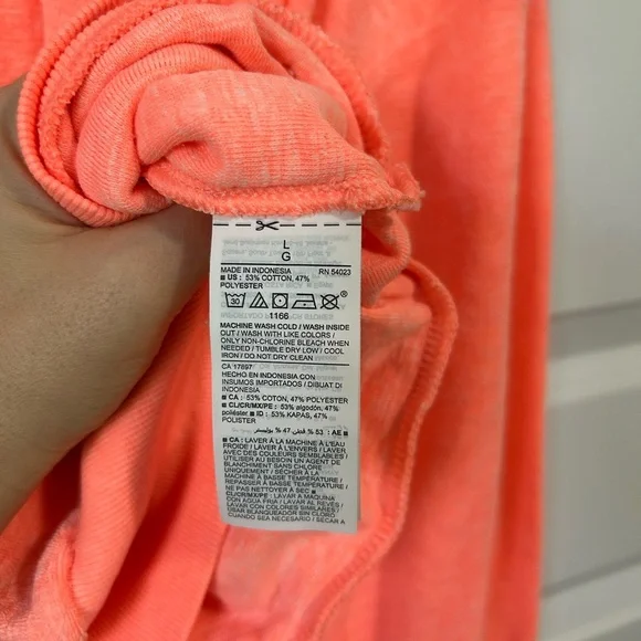 Neon Orange Cropped Sweater - Picture 5 of 5